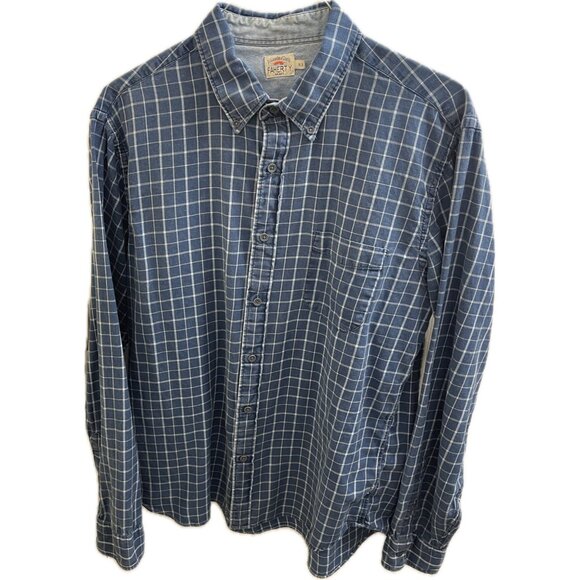 Faherty Other - Faherty Men's Blue Plaid Long Sleeve Button Down Shirt Size Xl Light Flannel